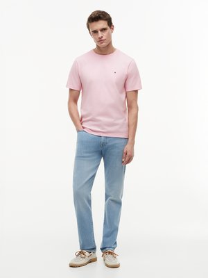 Softes T-Shirt mit kleiner Logo-Stickerei, Regular Fit