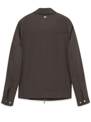 Leichte Hemdjacke aus Lyocell und Baumwolle, Regular Fit