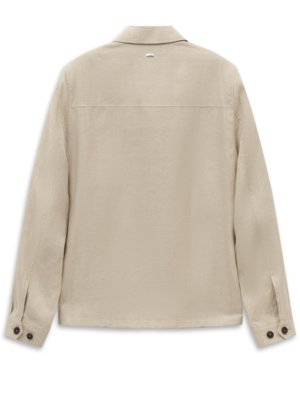 Sommerliches Overshirt aus Leinen mit Zip
