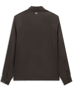 Sommerliches Overshirt aus Leinen mit Zip