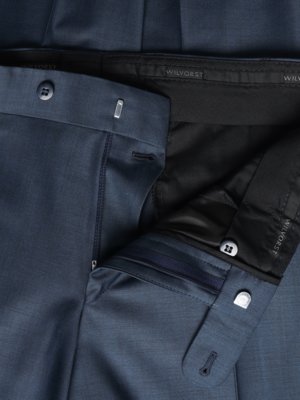 Festliche Anzughose aus einem Schurwoll-Mix, Drop 8, Super Slim Fit