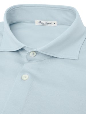 Jerseyhemd aus adlem Urpima Sea Island® Baumwoll-Piqué, Slim Fit