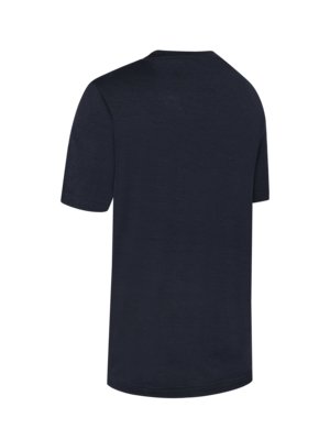 Glattes T-Shirt aus feiner Merinowolle