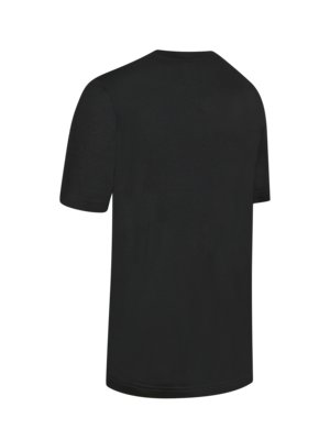 Glattes T-Shirt aus feiner Merinowolle