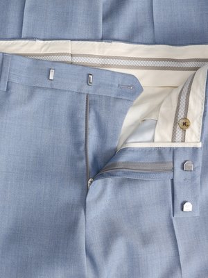 Einreihiger Anzug aus feiner Schurwolle, Regular Fit