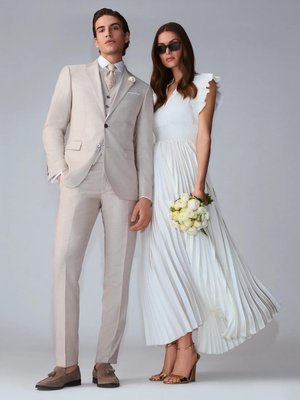 Festliche Anzughose Blayr aus einem Schurwoll-Mix, Slim Fit