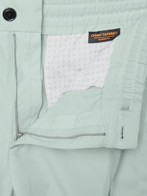 Chino-Shorts in Seersucker-Qualität