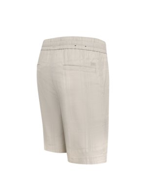 Sommerliche Baumwollshorts mit Struktur und Kordelzug