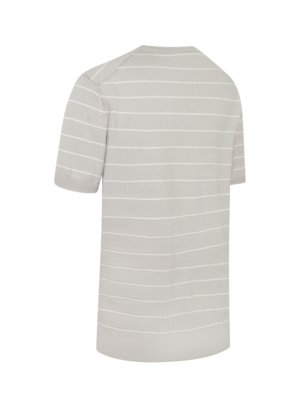 T-Shirt aus Baumwollmischung mit Nadelstreifen