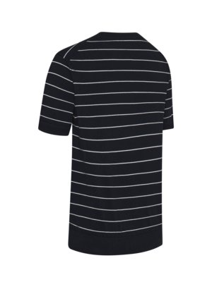 T-Shirt aus Baumwollmischung mit Nadelstreifen