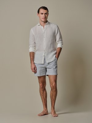 Seersucker Badehose aus einem Baumwoll-Stretch-Mix mit Streifen