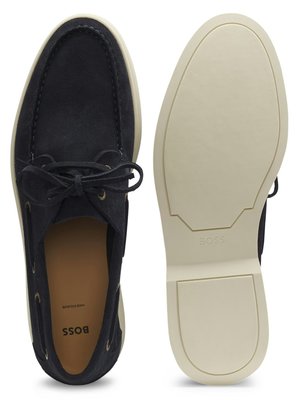 Bootsschuh Sienne aus Veloursleder mit Gummisohle