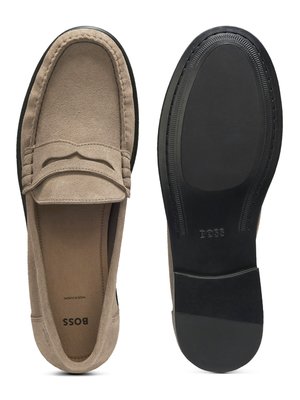Loafer Tevan aus Veloursleder mit Gummisohle