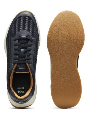 Sneaker Evo aus Veloursleder und Glattleder