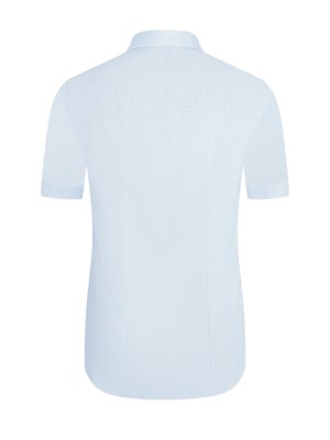 Jersey-Kurzarmhemd mit Fineliner-Streifen und Kentkragen, Slim
