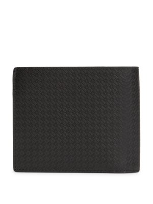 Geldbeutel aus Leder mit Struktur und Logo-Aufnäher