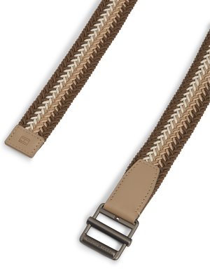 Flechtgürtel aus einem elastischen Material-Mix mit Rollschnalle