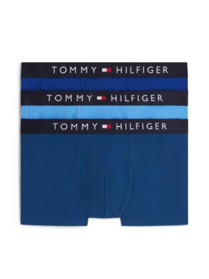 3er-Pack Boxer-Trunks mit Label-Bund und Stretch