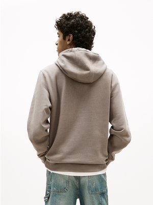 Softer Hoodie mit kleiner Flag-Stickerei