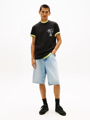 T-Shirt aus Baumwolle mit beidseitigem Print, Regular Fit