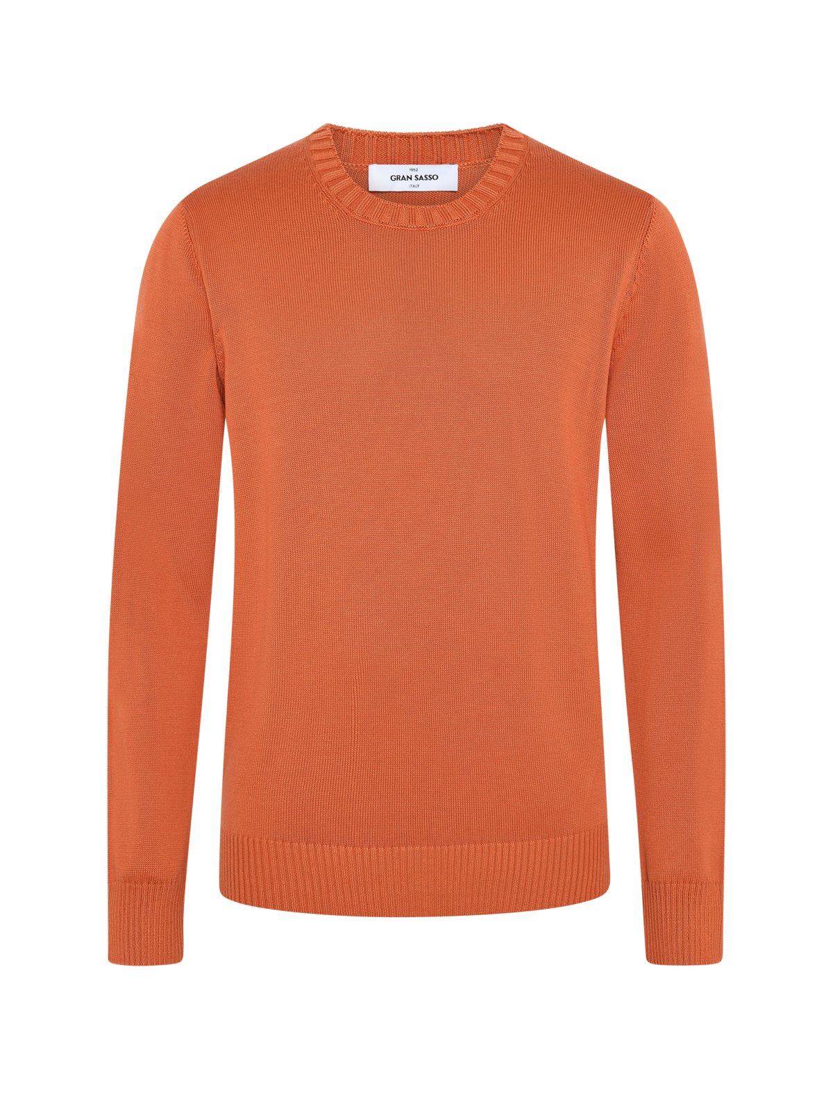 Gran Sasso Softer Rundhals-Pullover aus ägyptischer Baumwolle in 48