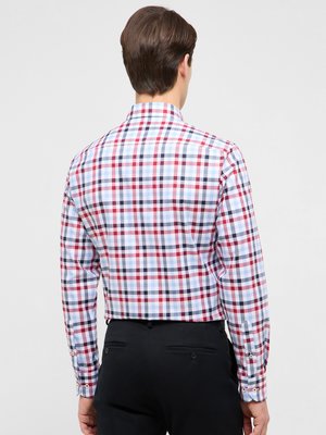 Baumwollhemd mit Karomuster, Slim Fit