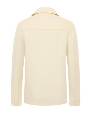 Unifarbenes Overshirt aus einer Leinenmischung