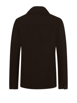 Unifarbenes Overshirt aus einer Leinenmischung