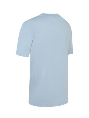 Softes T-Shirt aus Baumwolle mit Label-Schriftzug