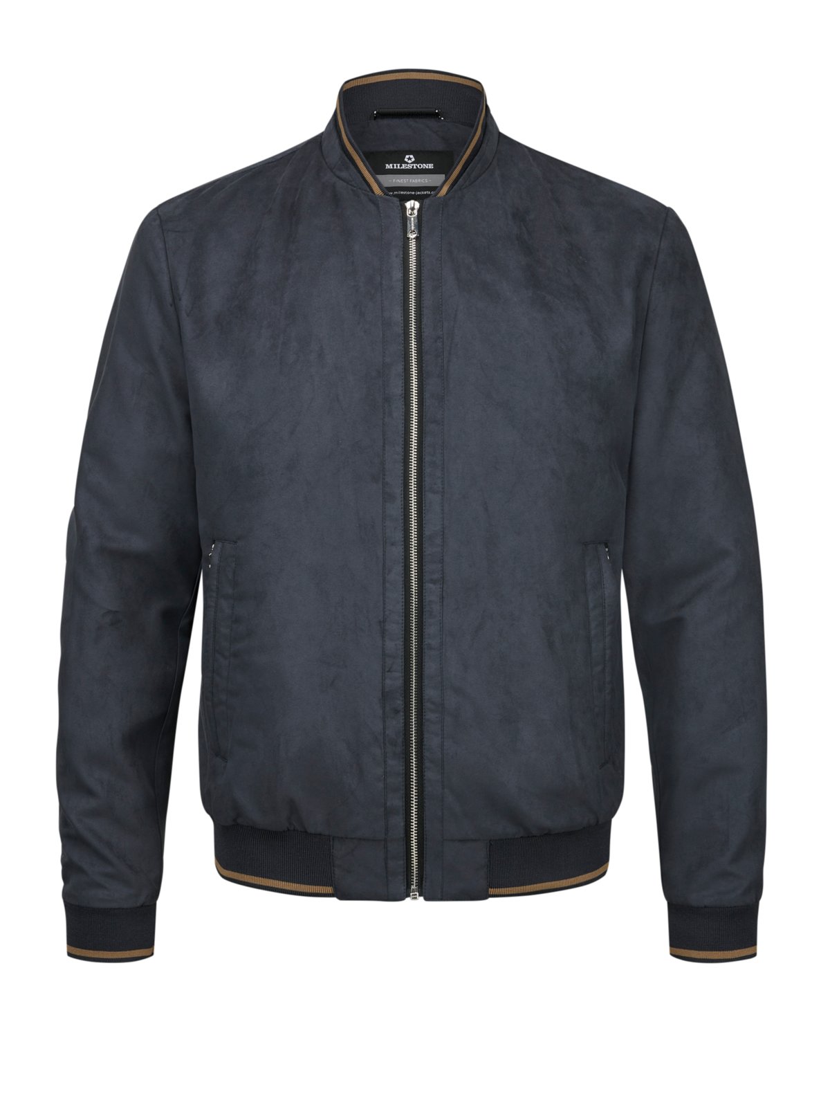 Milestone Leichter Blouson MSMichigan in Velours-Optik aus Mikrofaser in 52
