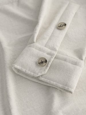 Overshirt  n Twill-Qualität mit Leinenanteil