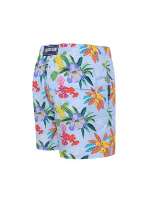 Schnelltrocknende Badeshorts mit floralem Print