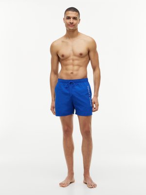 Badehose mit gesticktem Label-Schriftzug, Regular Fit