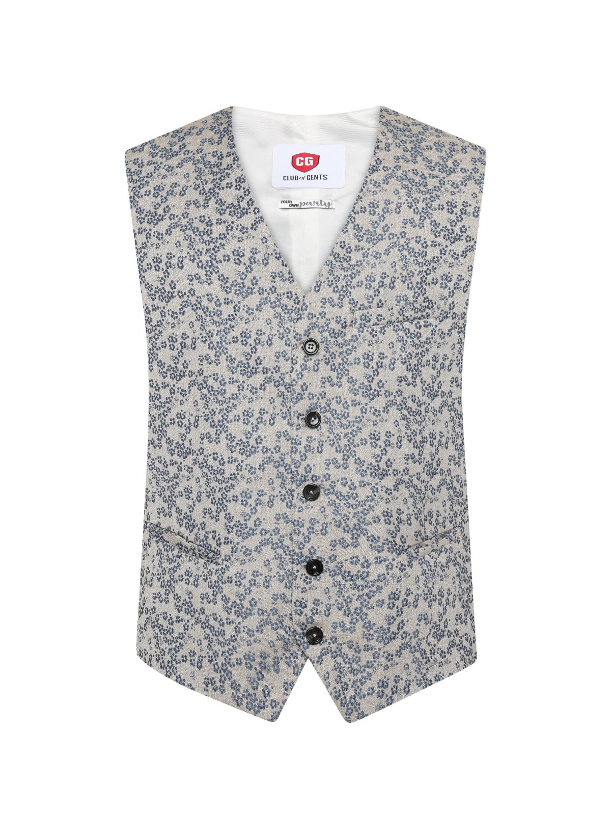 C G Anzugweste mit floralem Print in 98