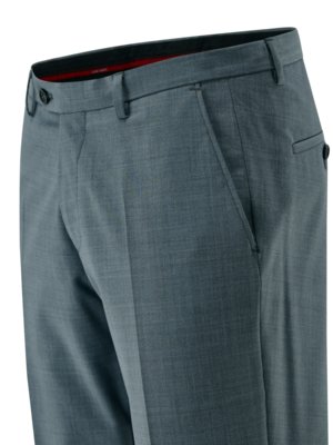 Festliche Anzughose aus einem Schurwoll-Stretch-Mix, Slim Fit