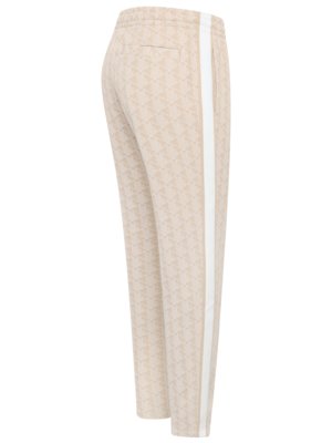 Trainingshose Paris in Jaquard-Strick mit Monogramm-Print
