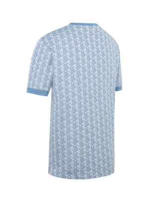 T-Shirt in Jacquard-Strick mit Monogramm-Print, Classic Fit