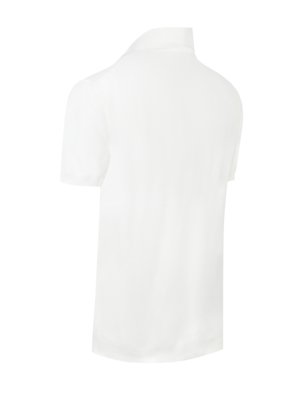 Strick-Poloshirt mit kleinem Krokodil-Aufnäher, Classic-Fit
