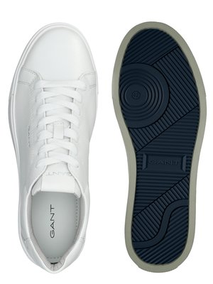 Glattleder Sneaker mit Label-Schriftzug