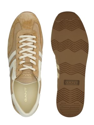 Low Top Sneaker Spearclub aus Veloursleder mit Kontraststreifen