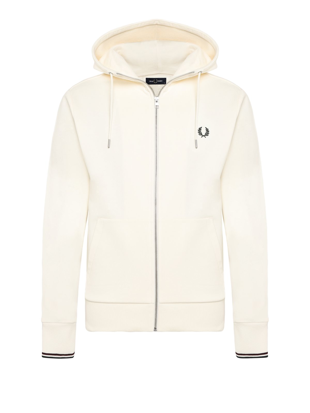 Fred Perry Kapuzenjacke mit durchgehendem Reißverschluss in L