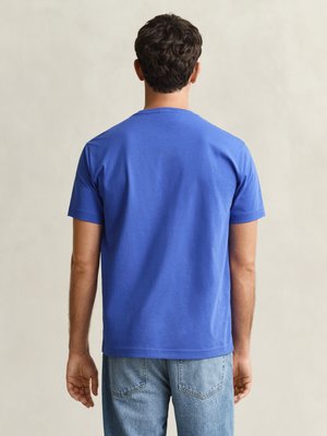 Leichtes T-Shirt mit Logo-Stickerei, Regular Fit
