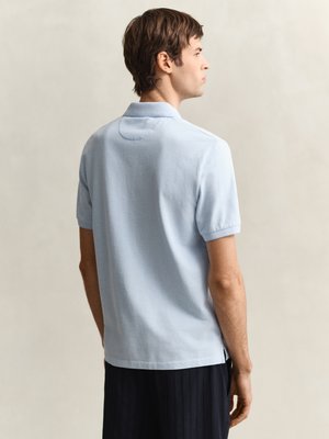 Piqué-Poloshirt aus Baumwolle mit tonaler Struktur