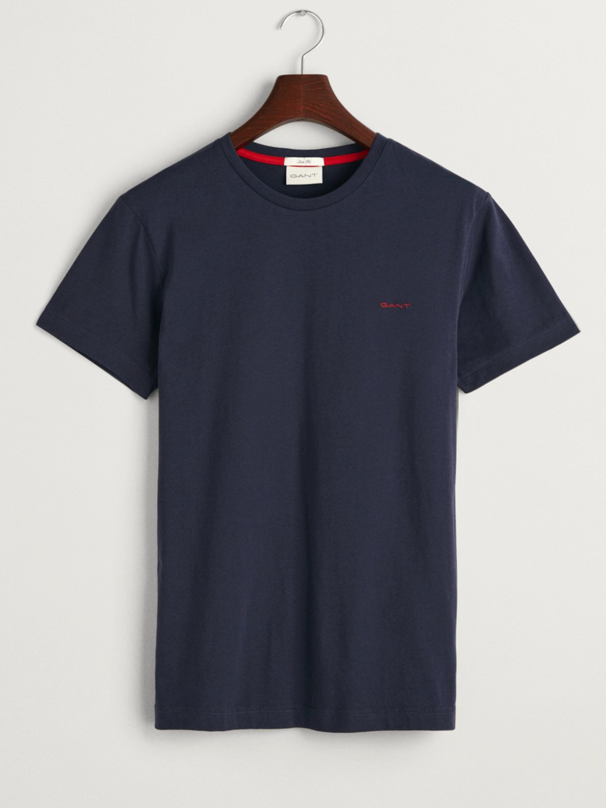 Gant Baumwoll-T-Shirt mit Logostickerei in S
