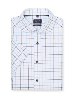 Luxor, Modern Fit, Kurzarmhemd aus Baumwolle mit Check-Muster