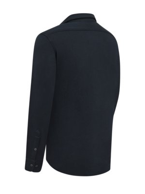 Jersey Piqué-Hemd aus Bio-Baumwolle, Shaped Fit