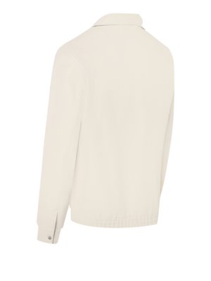 Leichtes Overshirt mit Zip aus einem Baumwollmix