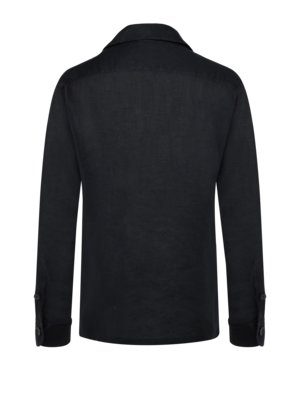 Leichtes Leinen-Overshirt mit zwei Brusttaschen