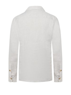 Overshirt aus Leinen mit Pattentaschen