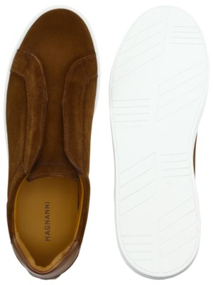 Handgefertigte Slip On-Sneaker aus weichem Wildleder